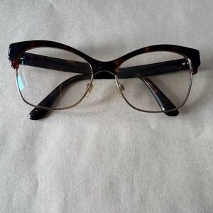 Dolce &Gabbana Elegant Tortoise Shell and gold Glasses
